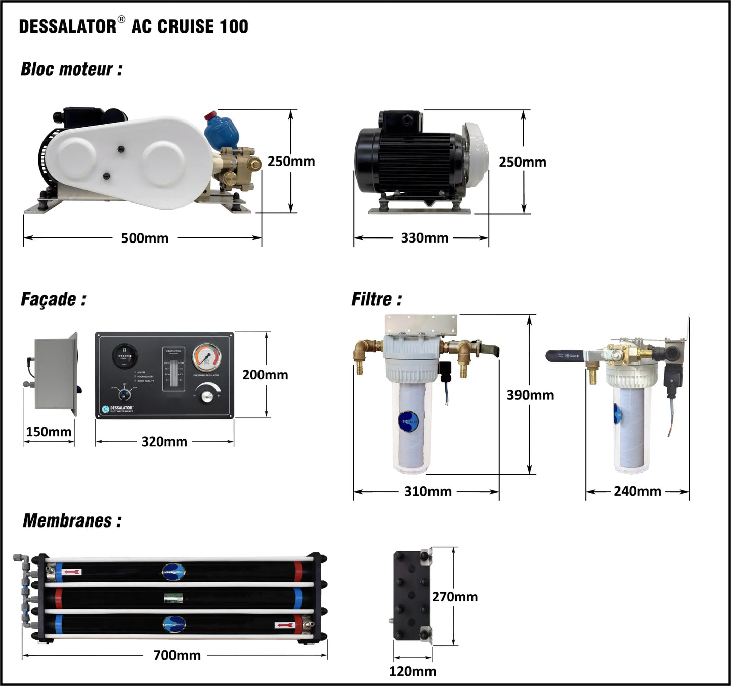 Dessalator AC Cruise Watermaker