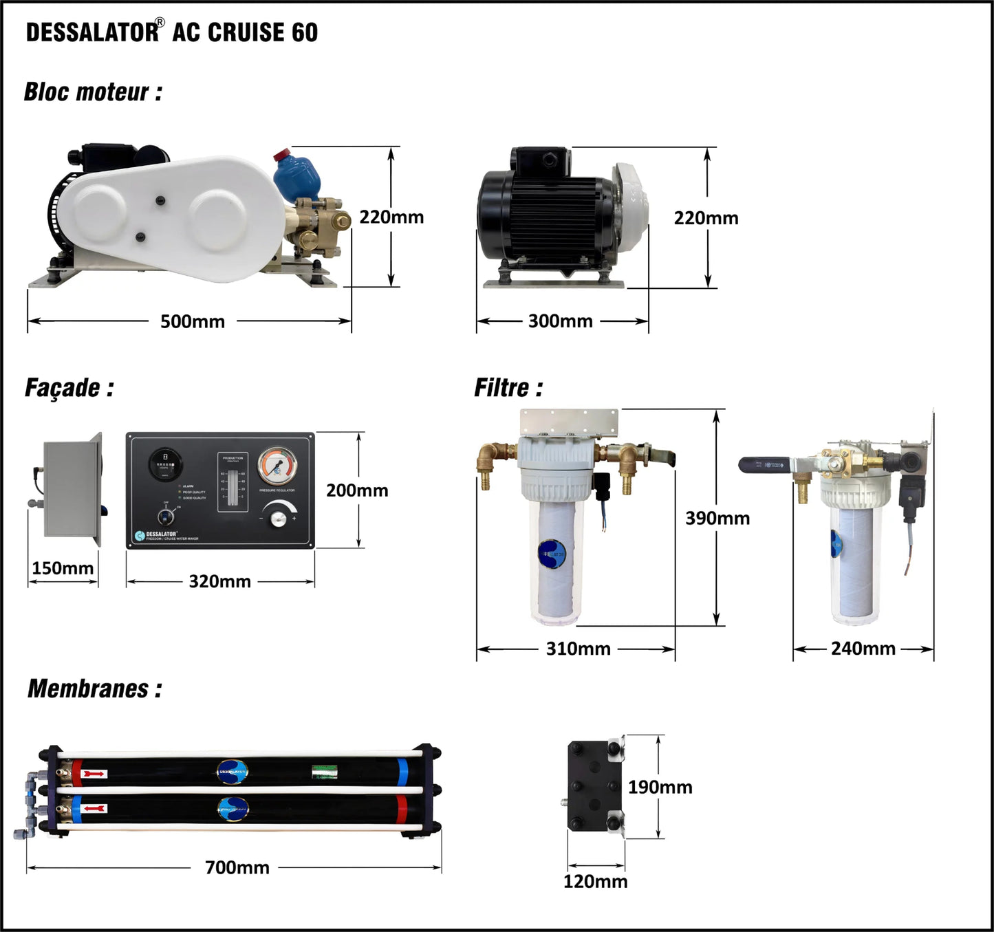 Dessalator AC Cruise Watermaker