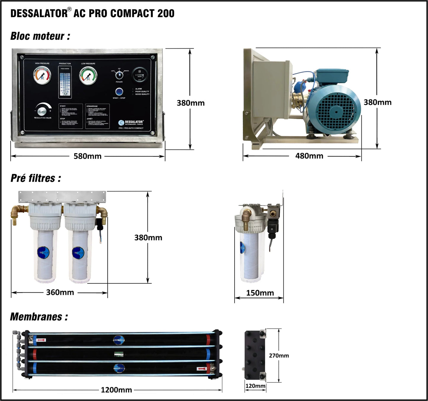 Dessalator AC Pro Compact Watermaker