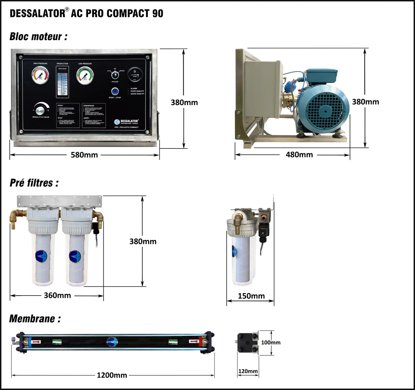 Dessalator AC Pro Compact Watermaker