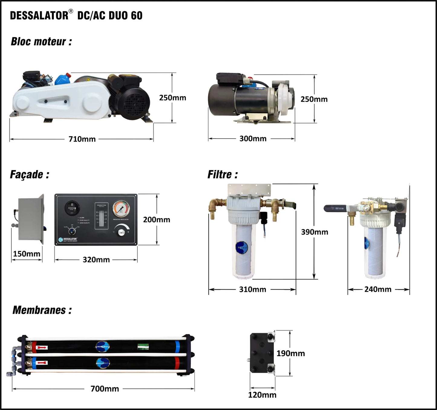Dessalator DC/AC Duo Watermaker
