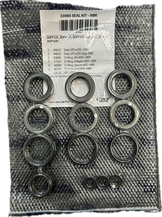 Cat Pumps 33985 Seal Kit - 3CP1121, 3CP1131, 3CP1141, 3CP1221, 3CP1231, 3CP1241