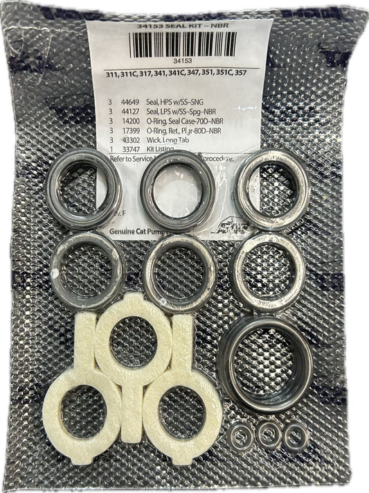 Cat Pumps 34153 Seal Kit - 311, 311C, 317, 341, 341C, 347, 351, 351C, 357