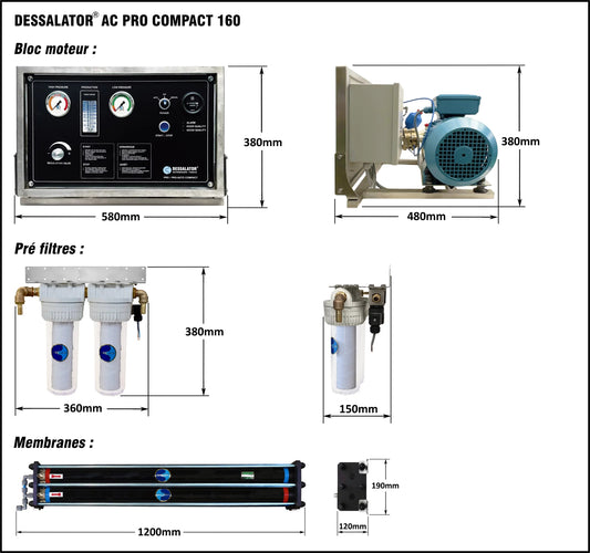 Dessalator AC Pro Compact Watermaker