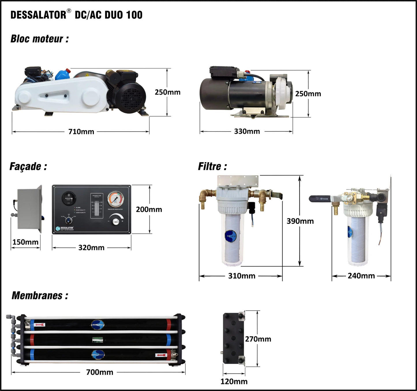 Dessalator DC/AC Duo Watermaker