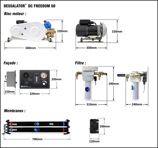 Dessalator DC Freedom Watermaker